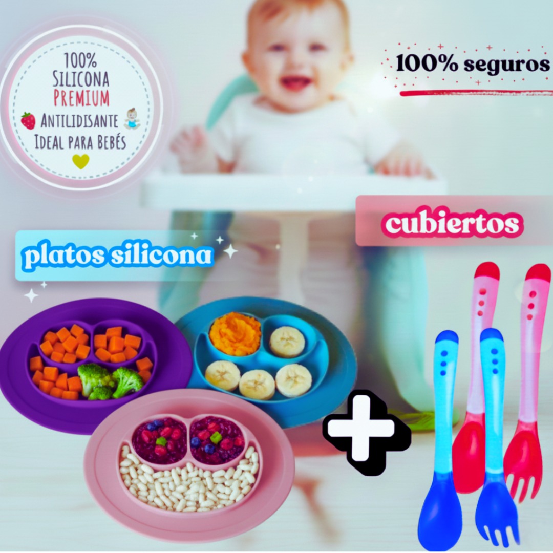 KIT COMELON PLATO CON CUBIETOS BEBES